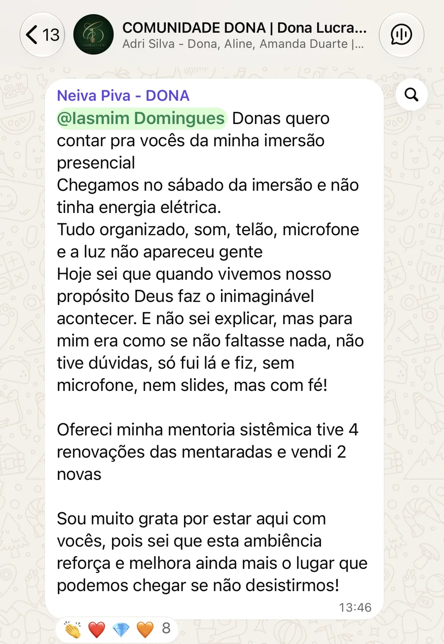 Depoimento da Neiva